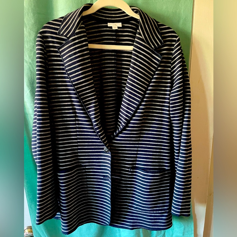 J Jill striped blazer
